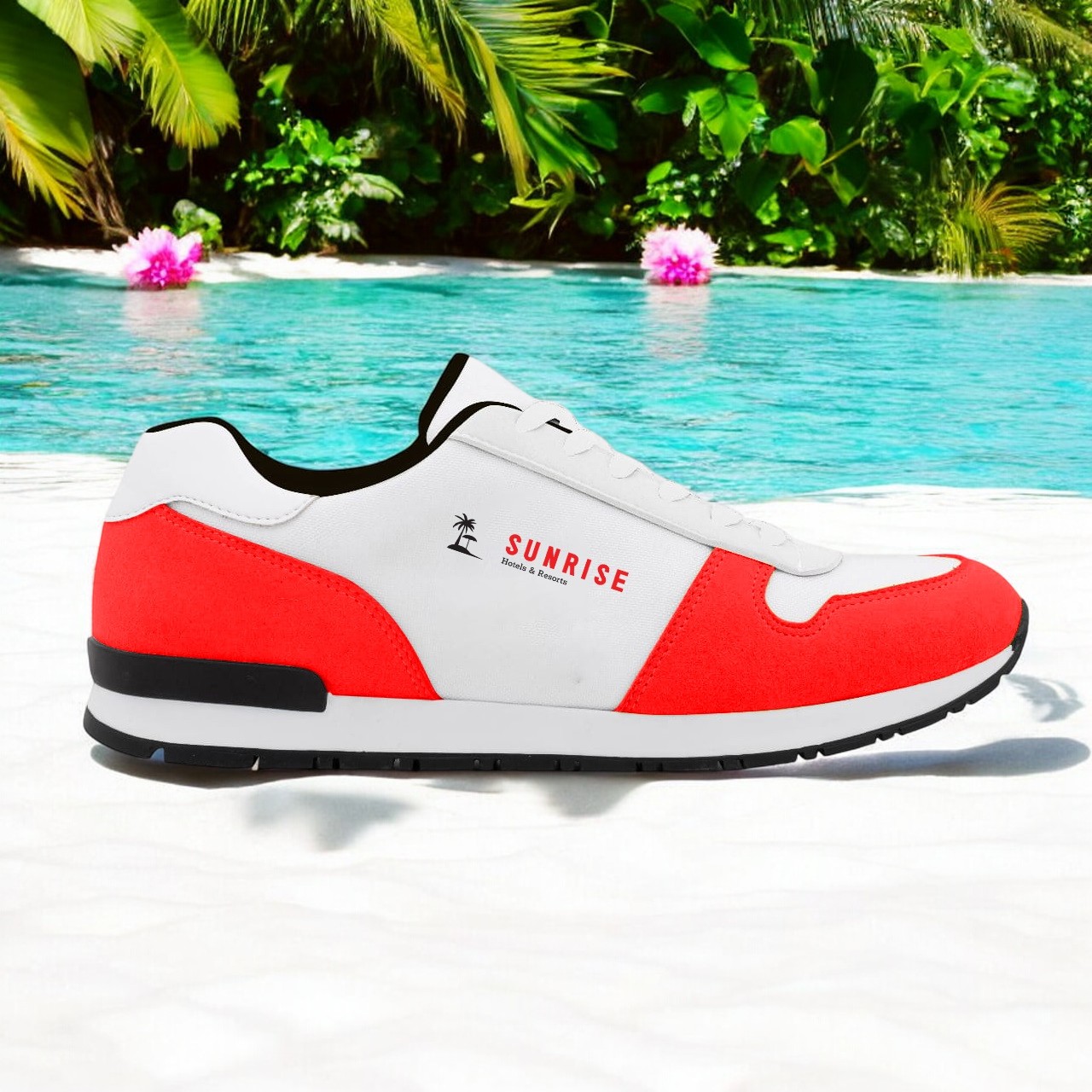 lagos Turnschuhe weiß4 rot nachhaltiger Strand Fotoraum
