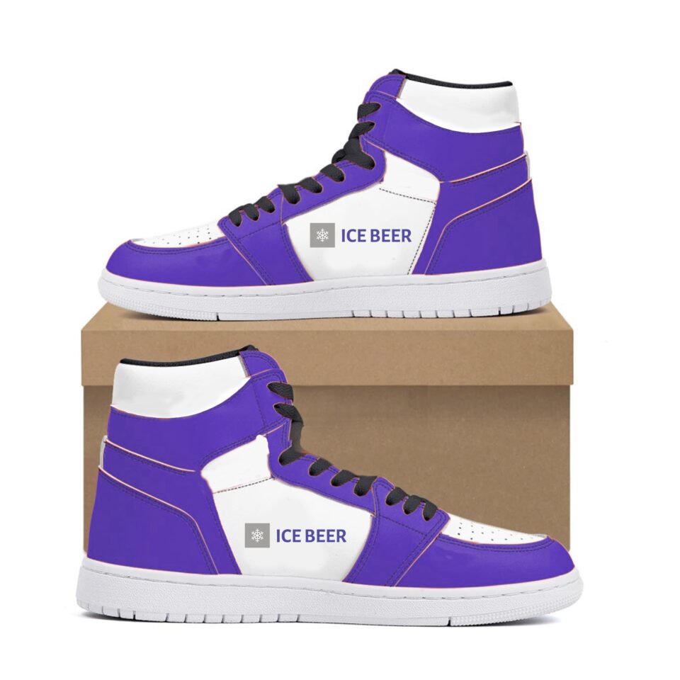 sk2034 ice bear logo sneakers